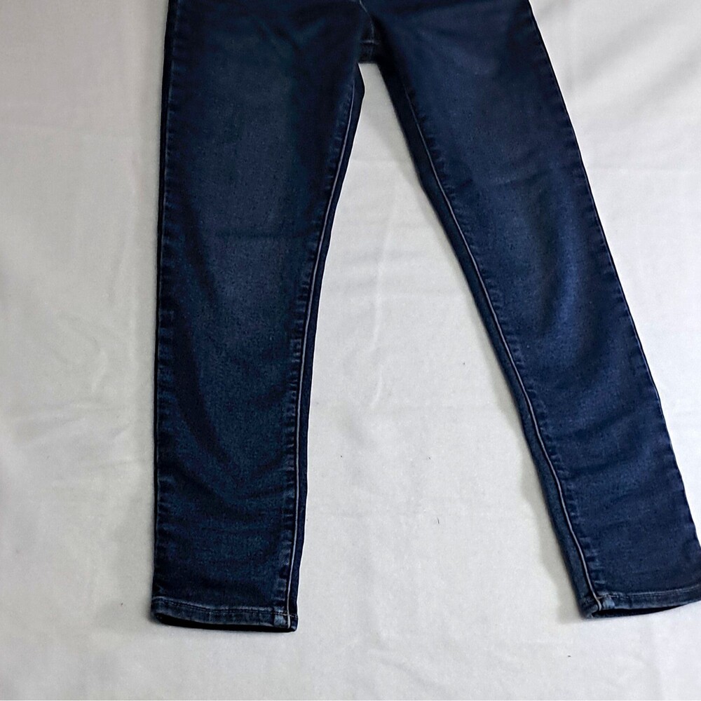Crewcuts Girls Skinny Jeans Dark Wash Blue Denim Solid Size 10